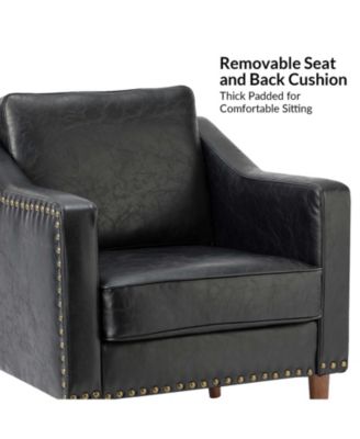 Karena Transitional Armchair with Nailhead Trims