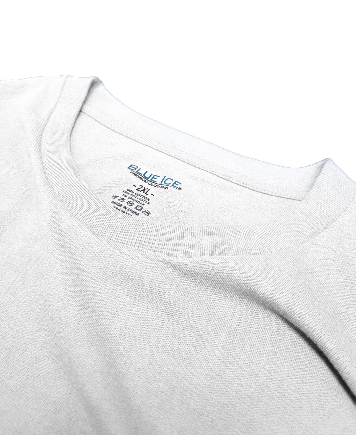 Мужские футболки Blue Ice Short Sleeve Crew Neck Tee-5 Pack, цвет: Чёрный угольный красный меланжевый серый белый — фото 7