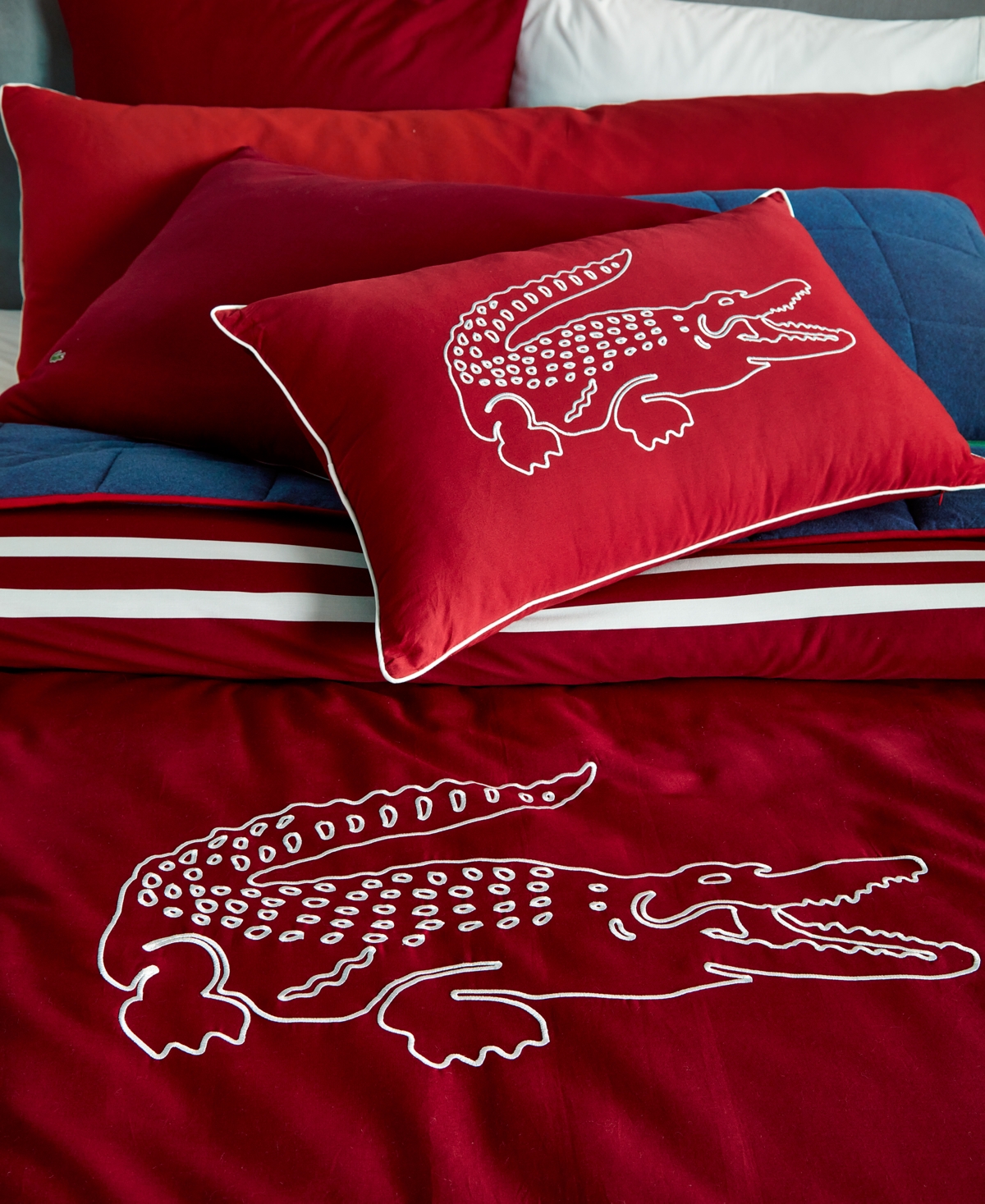Lacoste Home Big Croc 3-Pc. Comforter Set, Full/Queen
