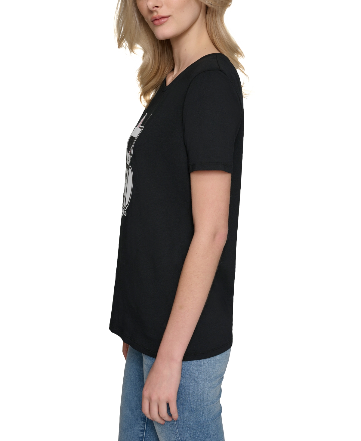 Karl Lagerfeld Paris Women's Choupette Shine T-Shirt