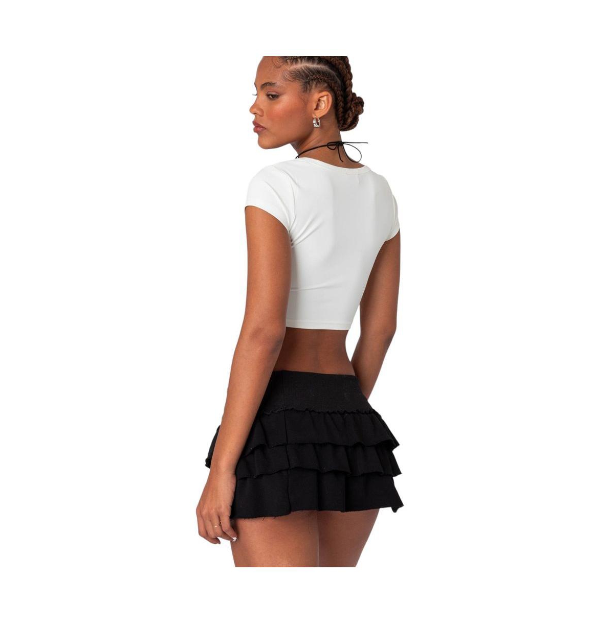 Edikted Women's Ricki Cropped T Shirt