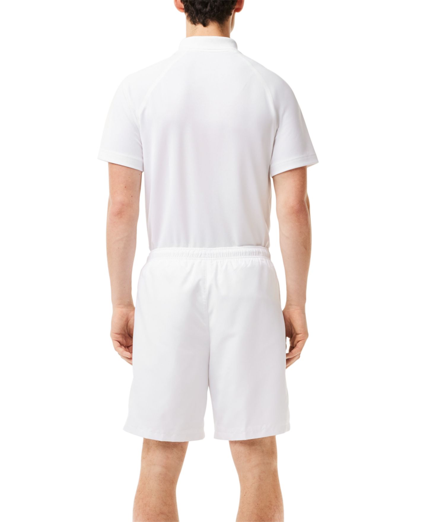 Мужские шорты Lacoste Diamante-Print Drawstring, цвет: 001 Белый — фото 2