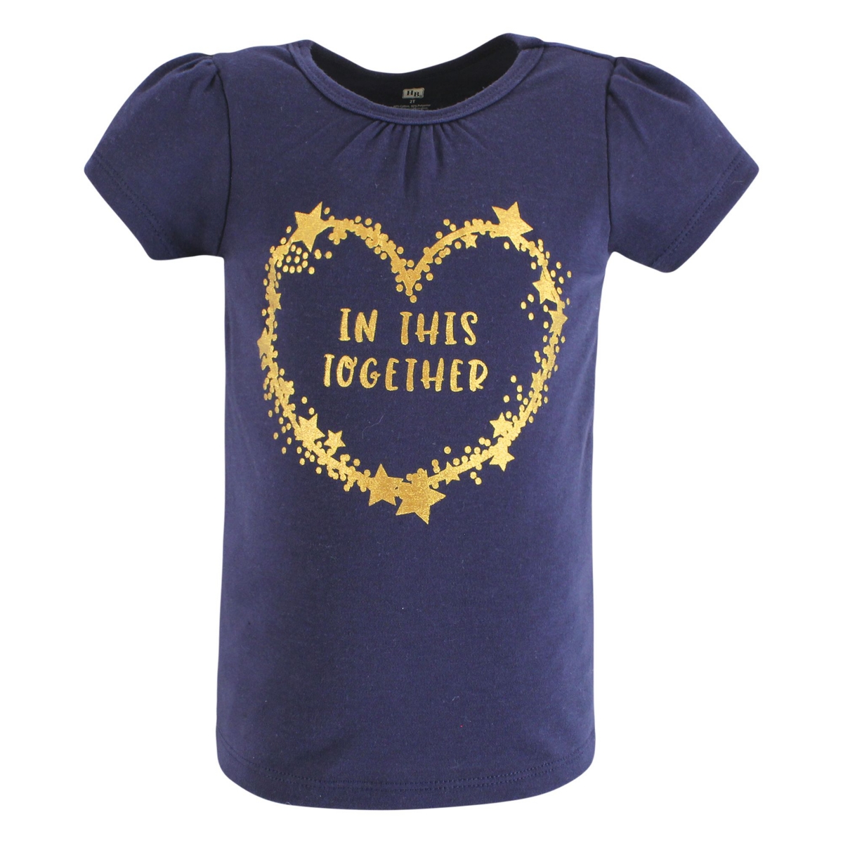 Hudson Baby Toddler Girls Short Sleeve T-Shirts,- Be kind