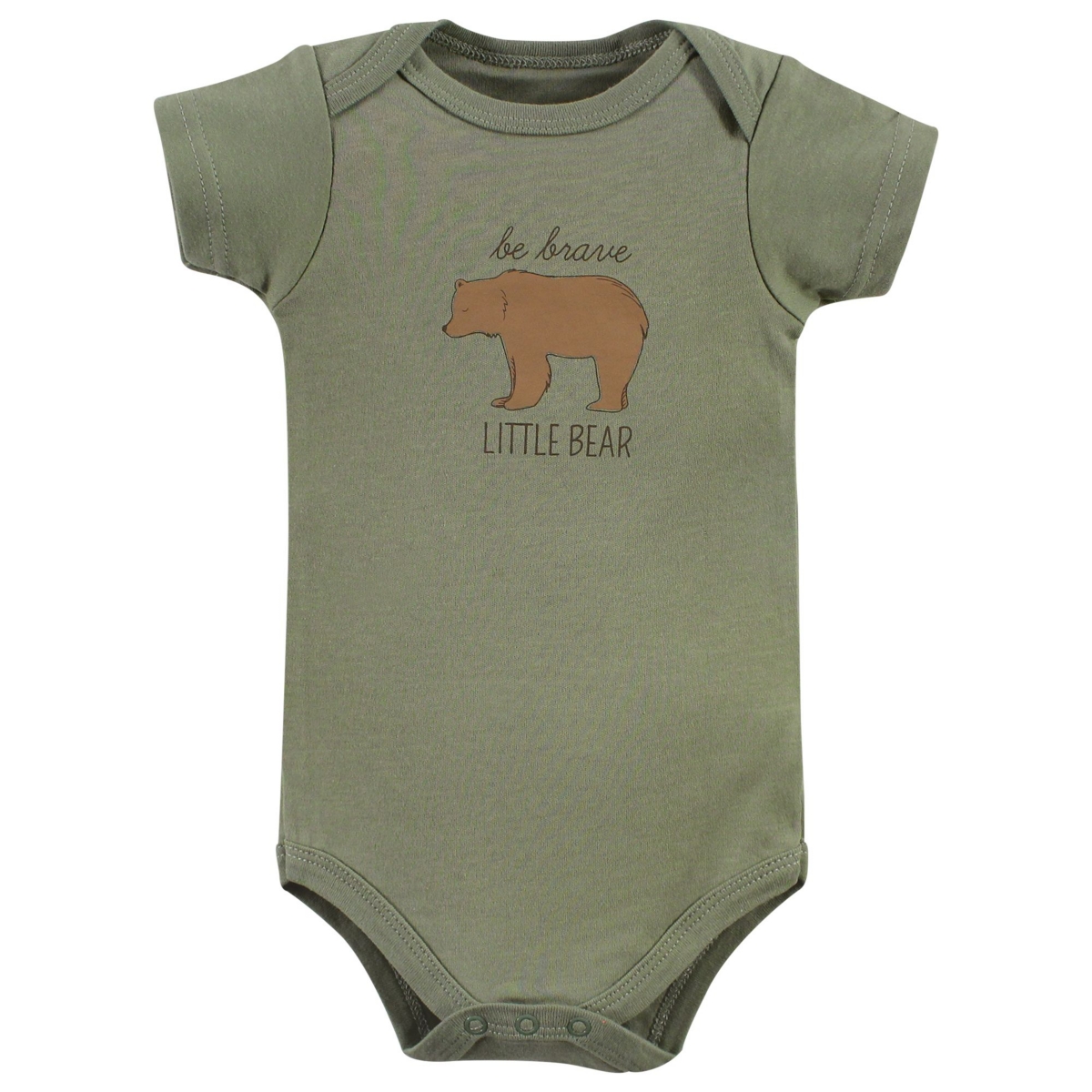 Hudson Baby Baby Boys Unisex Baby Cotton Bodysuits, Forest Deer 3-Pack - Forest deer 3-pack