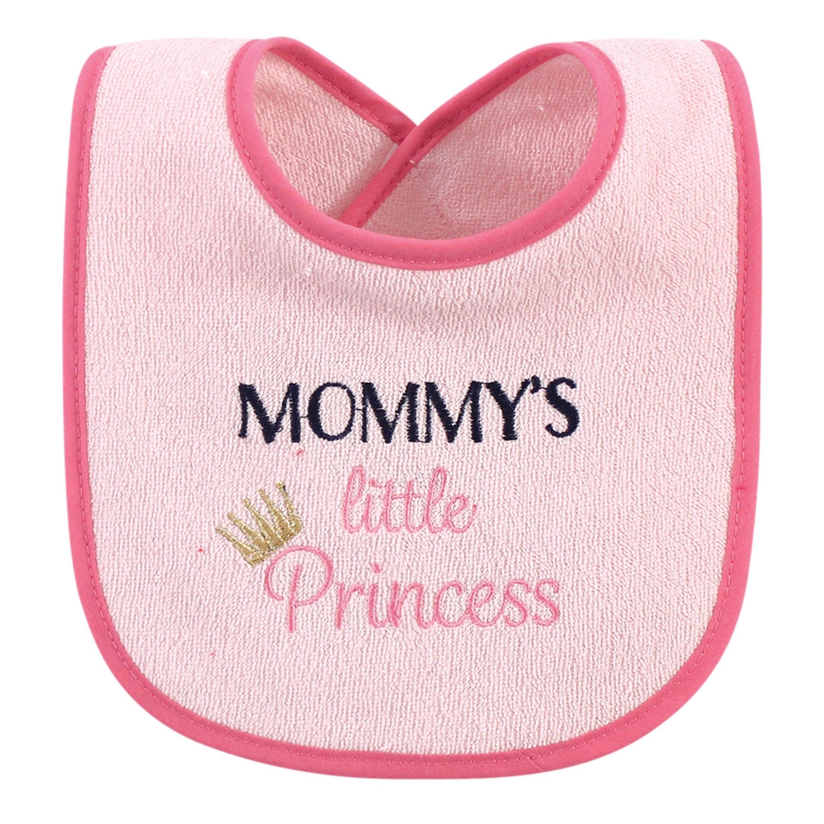 Hudson Baby Infant Girl Cotton Terry Drooler Bibs with Fiber Filling 10pk, Holiday Girl I Am One, One Size - Assorted Pre-Pack