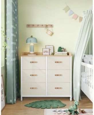 SONGMICS Chest Of Drawers, 6 Fabric Drawers With Metal Frame, Storage