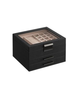 Multi-Layer Jewelry Organizer Storage Box for Rings, Necklaces