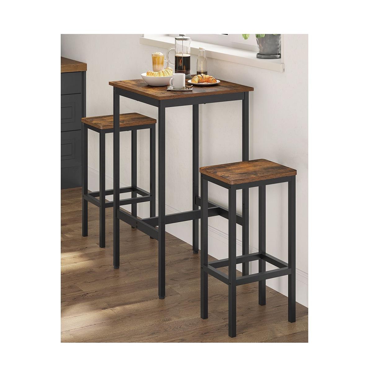 Slickblue Bar Table and Chairs Set Stylish Pub-Height Dining Furniture for Modern Spaces