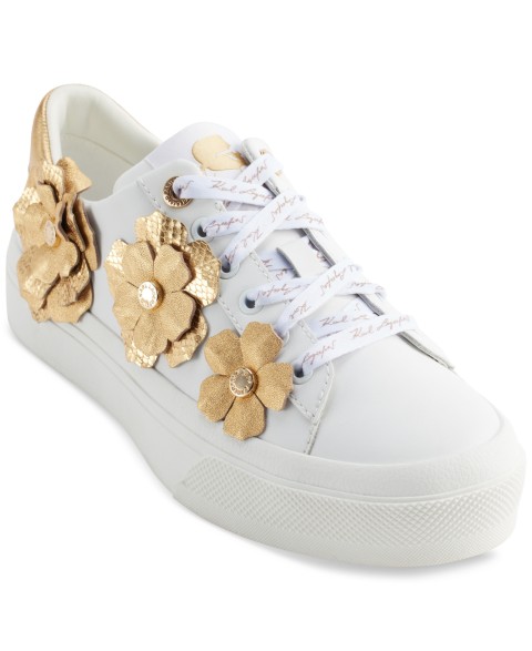 Женские кроссовки KARL LAGERFELD PARIS Women's Georgia Lace-Up Embellished Sneakers