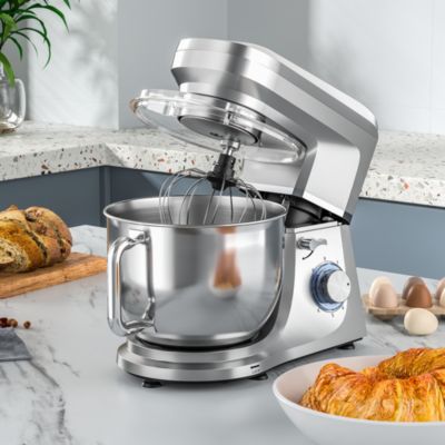 7.5 Qt Tilt-Head Stand Mixer 6 Speed with Egg Whisk, Dough Hook & Whisk