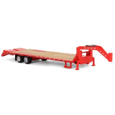 1/64 Gooseneck Trailer, Red with Red & White Conspicuity Stripes, Hobby 30467