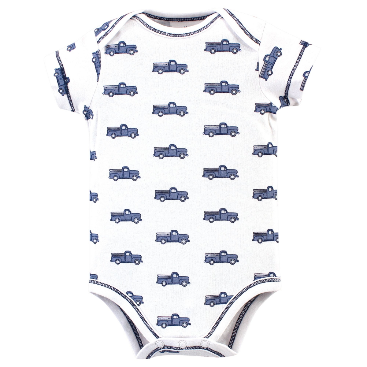 Touched by Nature Baby Boys Baby Organic Cotton Bodysuits 5pk,- Truck