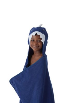 Kate Aurora Complete 5 Piece Juvi Sharks Themed Fabric Shower Curtain Bathroom Set