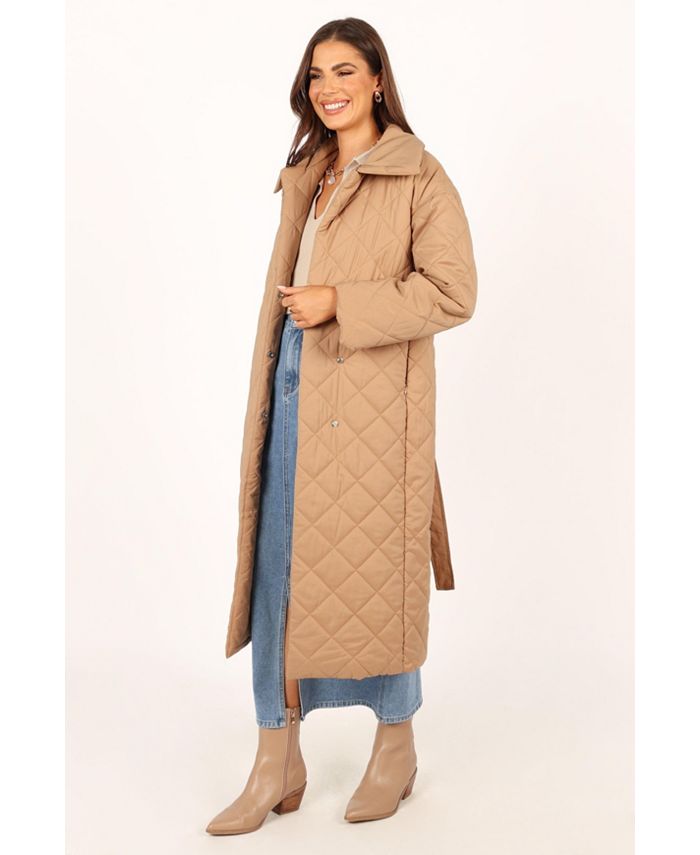 Petal and Pup Womens Kallie Quilted Tie Front Coat - Macy's