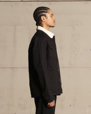 Men's Faux Sherpa Denim Jacket