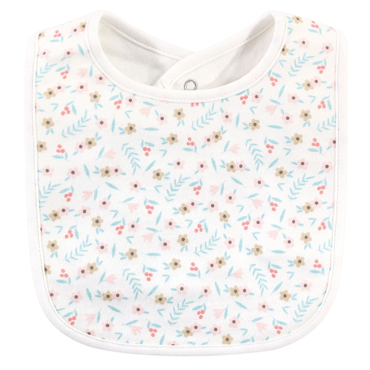Hudson Baby Infant Girl Cotton Bibs, One Size - Sweet bunny