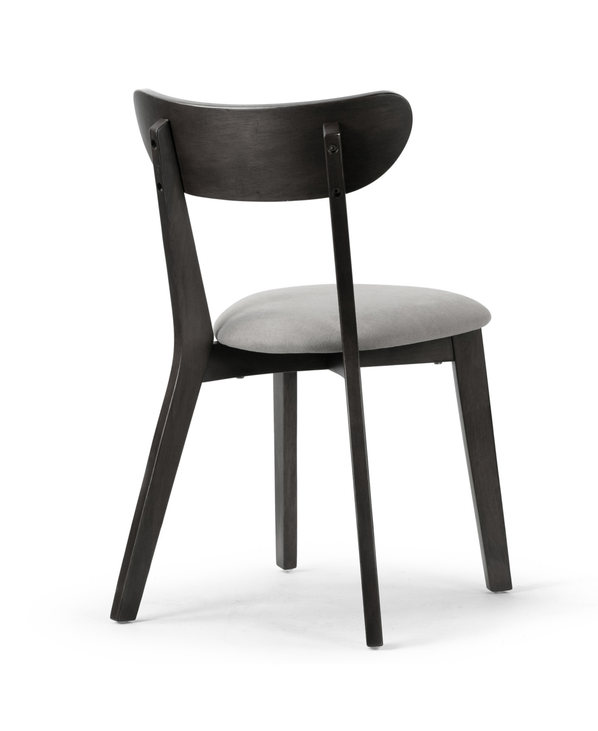 Glamour Home 31.5" Aspen Rubberwood, Fabric Dining Chair, Set Of 2 In Grey