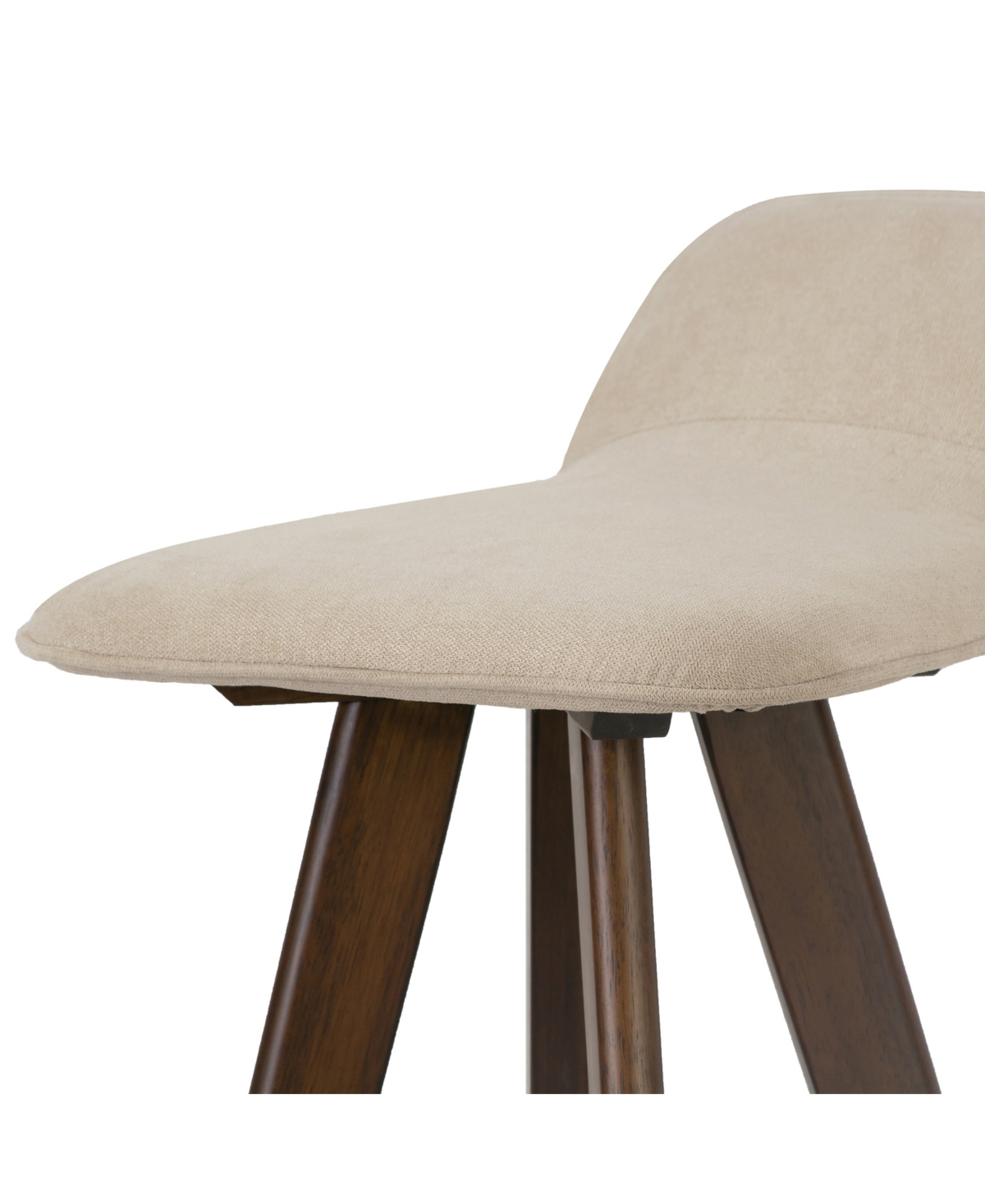 Glamour Home 25.98" Asta Rubberwood, Fabric Counter Height Stool, Set Of 2 In Multi