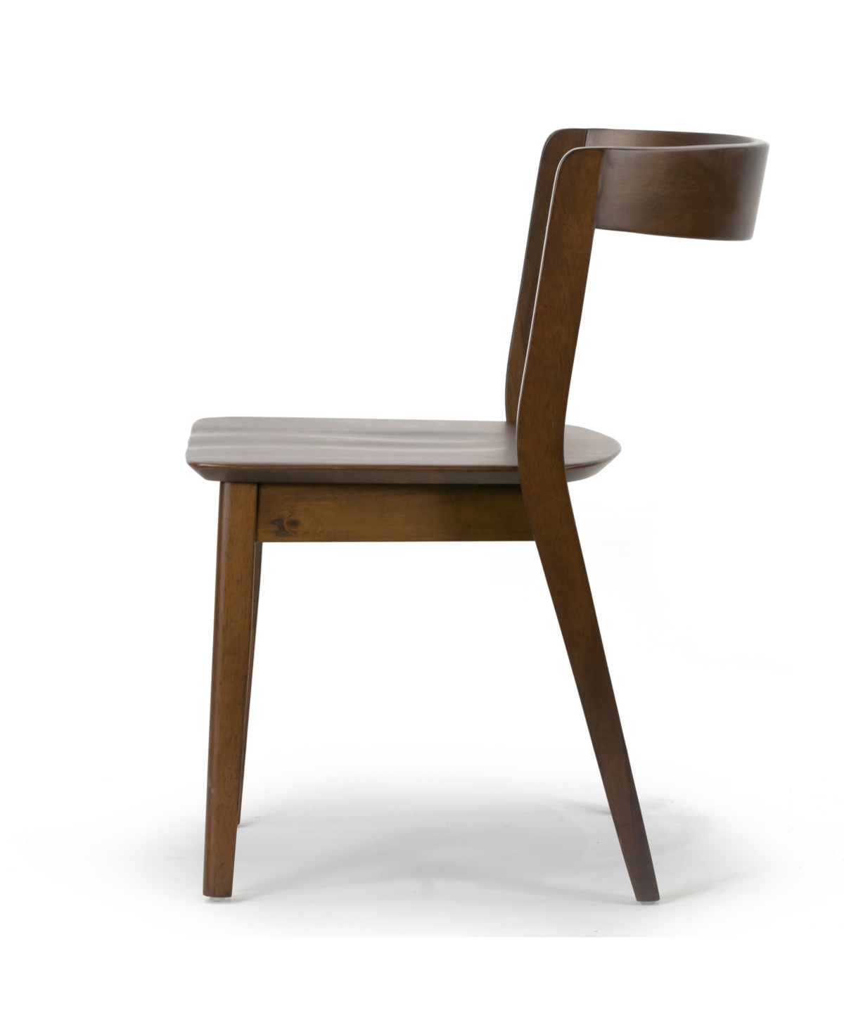 Glamour Home 29.53" Astor Rubberwood Dining Chair, Set Of 2 In Dark Brown