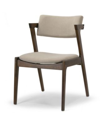 31.3" Auden Rubberwood, Fabric Dining Chair, Set of 2