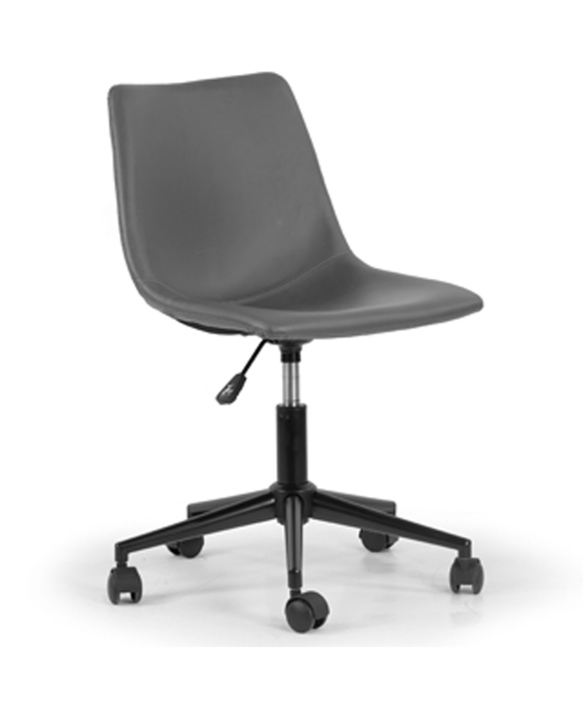 Shop Glamour Home 34" Adan Polyester, Metal Task Chair In Grey