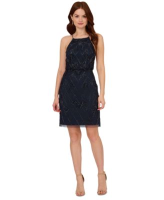 Adrianna Papell Women s Embellished Blouson Party Dress Macy s