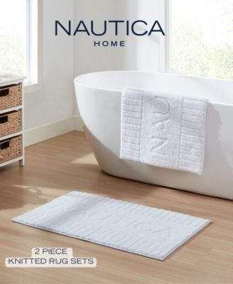 Logo Knit 2 Piece Bath Rug Set, 20" x 32"