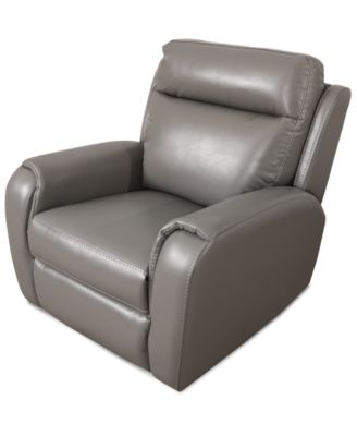 CLOSEOUT! Sheeler Faux Leather Manual Glider Recliner Chair - Macy's