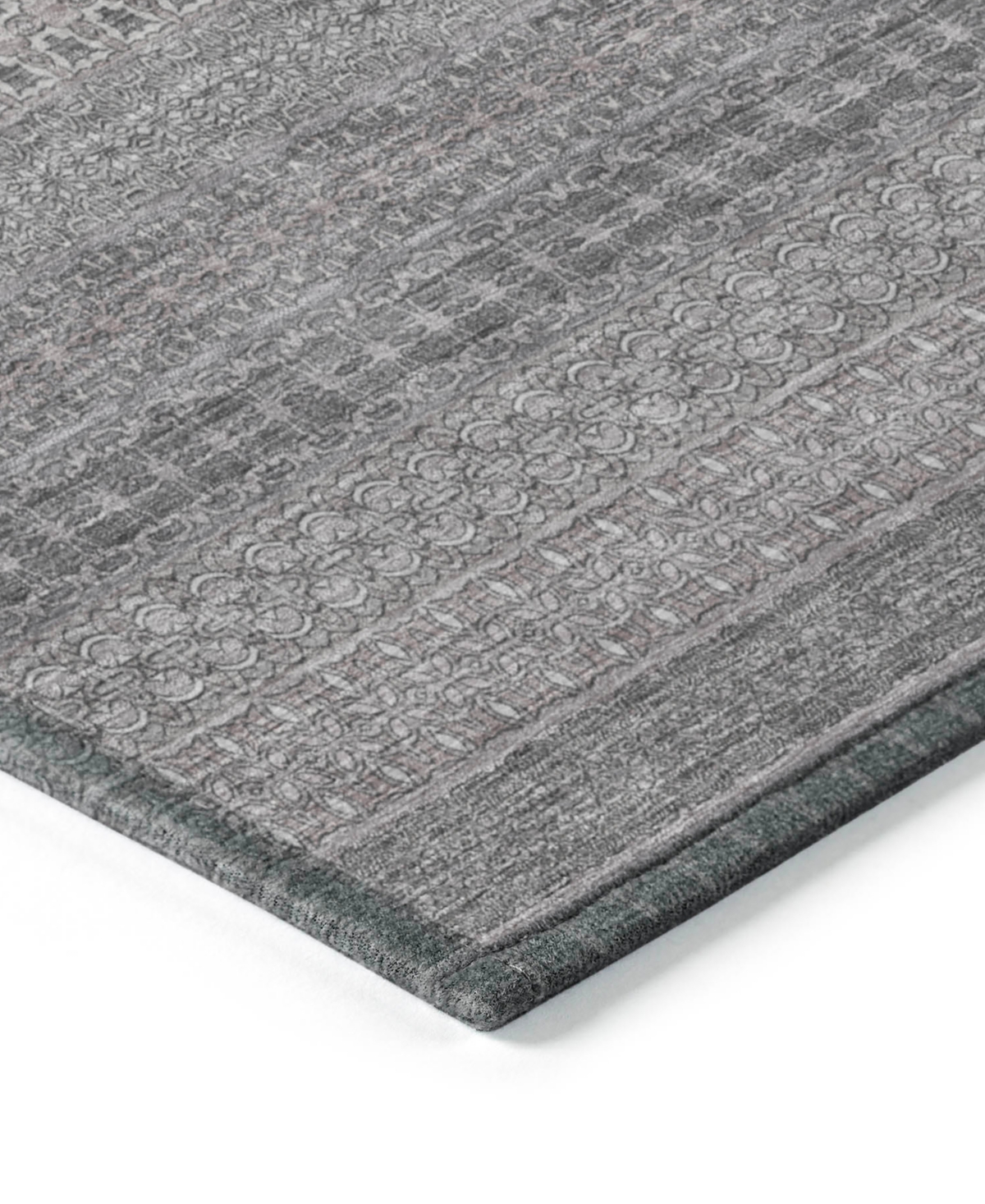 Addison Chantille Machine Washable Acn527 10'x14' Area Rug In Gray