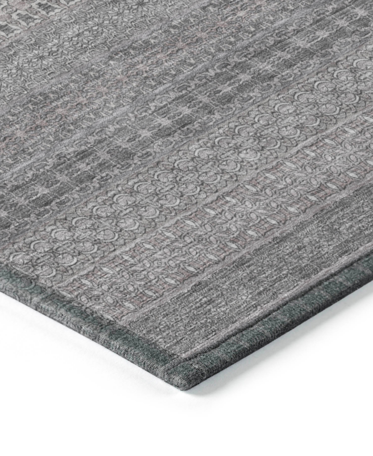 Addison Chantille Machine Washable Acn527 10'x14' Area Rug In Gray