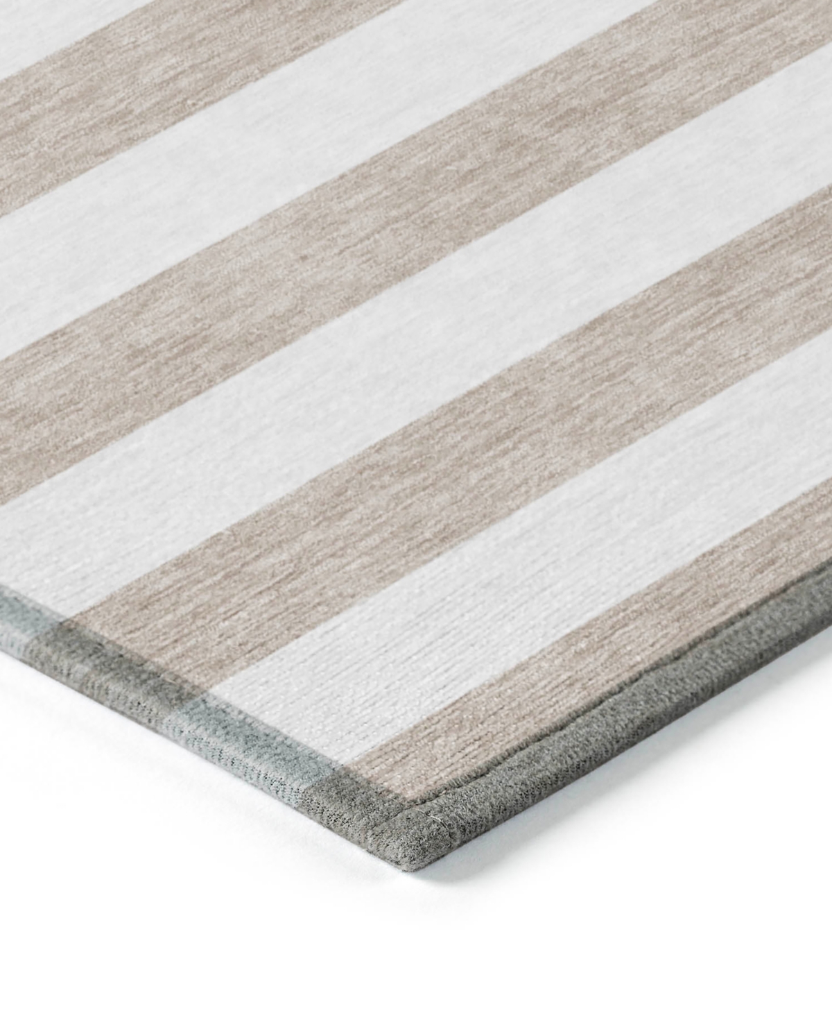 Addison Chantille Machine Washable Acn528 3'x5' Area Rug In Taupe