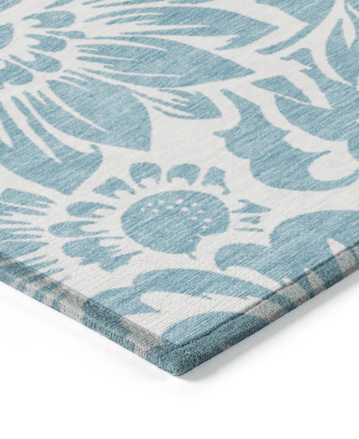 Shop Addison Chantille Machine Washable Acn551 5'x7'6 Area Rug In Denim