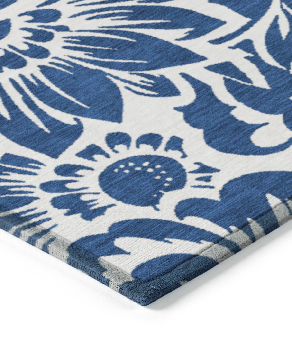 Addison Chantille Machine Washable Acn551 5'x7'6 Area Rug In Navy