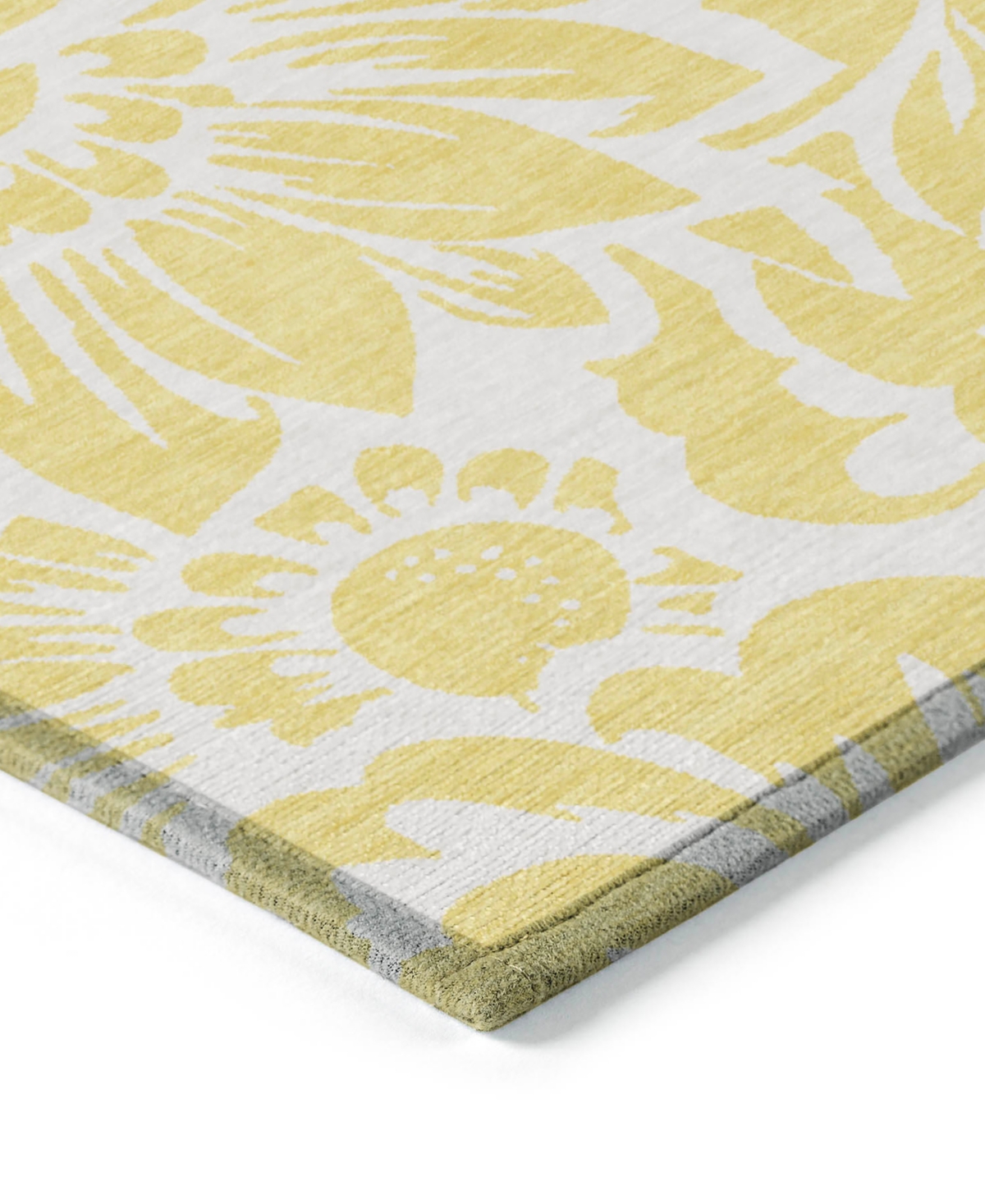 Shop Addison Chantille Machine Washable Acn551 3'x5' Area Rug In Yellow
