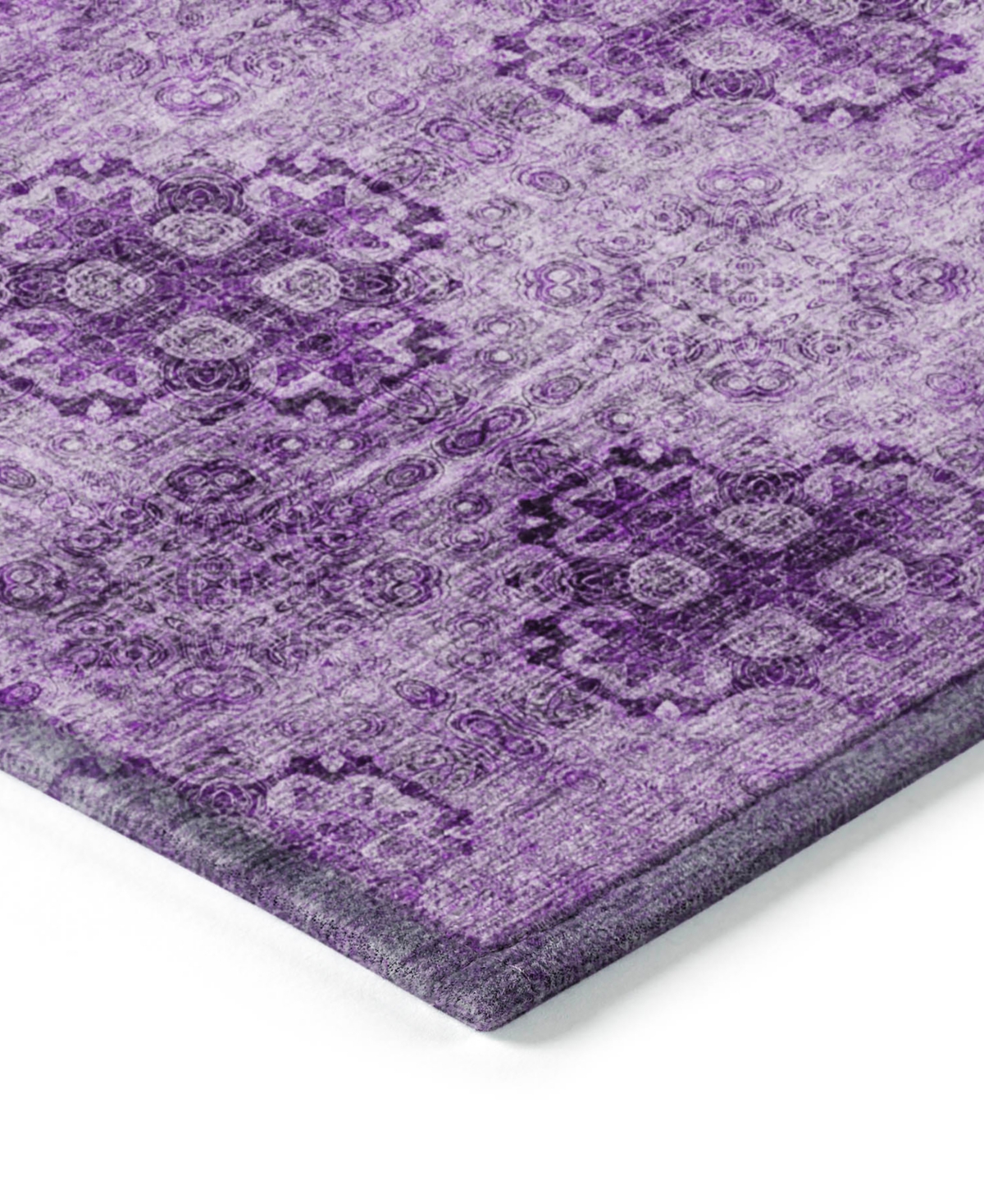 Addison Chantille Machine Washable Acn557 2'6x3'10 Area Rug In Eggplant