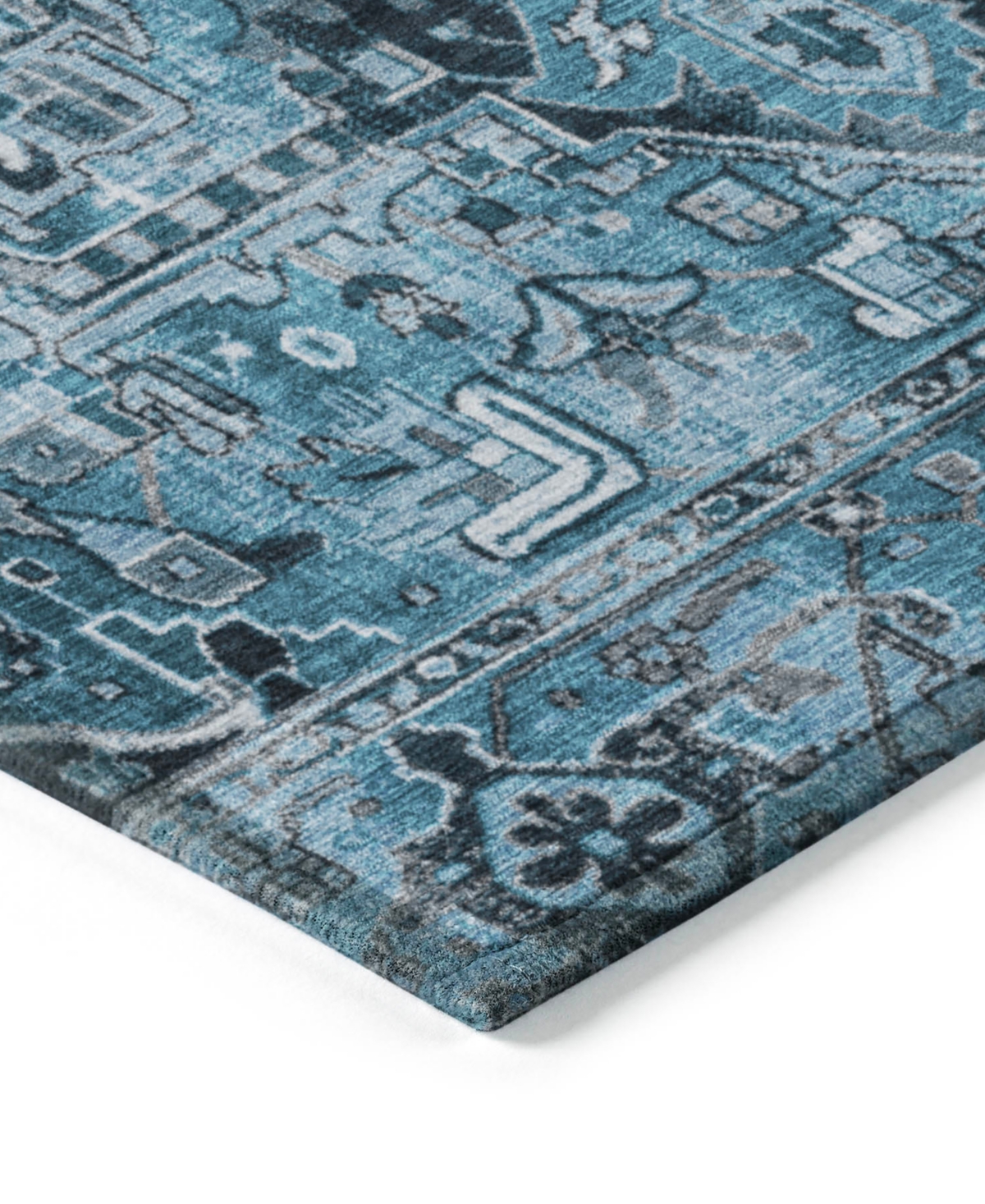 Shop Addison Chantille Machine Washable Acn570 10'x14' Area Rug In Blue