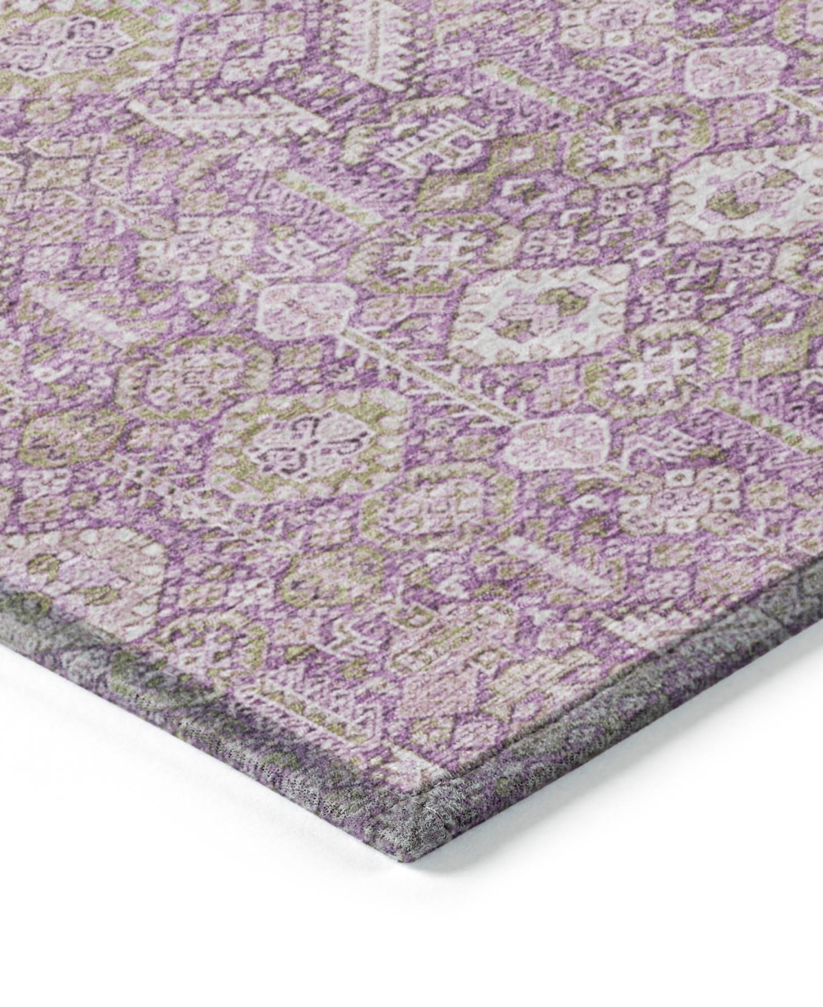 Addison Chantille Machine Washable Acn574 9'x12' Area Rug In Lavender