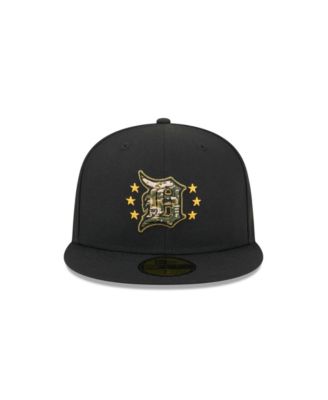 Men's Black Detroit Tigers 2024 Armed Forces Day On-Field 59FIFTY Fitted Hat