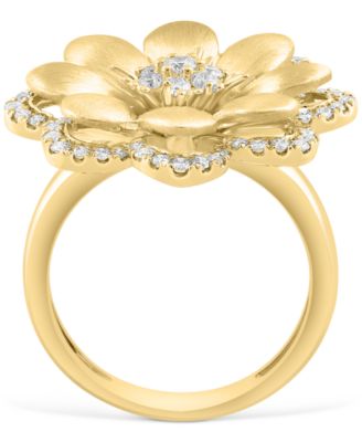 EFFY&reg; Diamond Flower Statement Ring (5/8 ct. t.w.) in 14k Gold