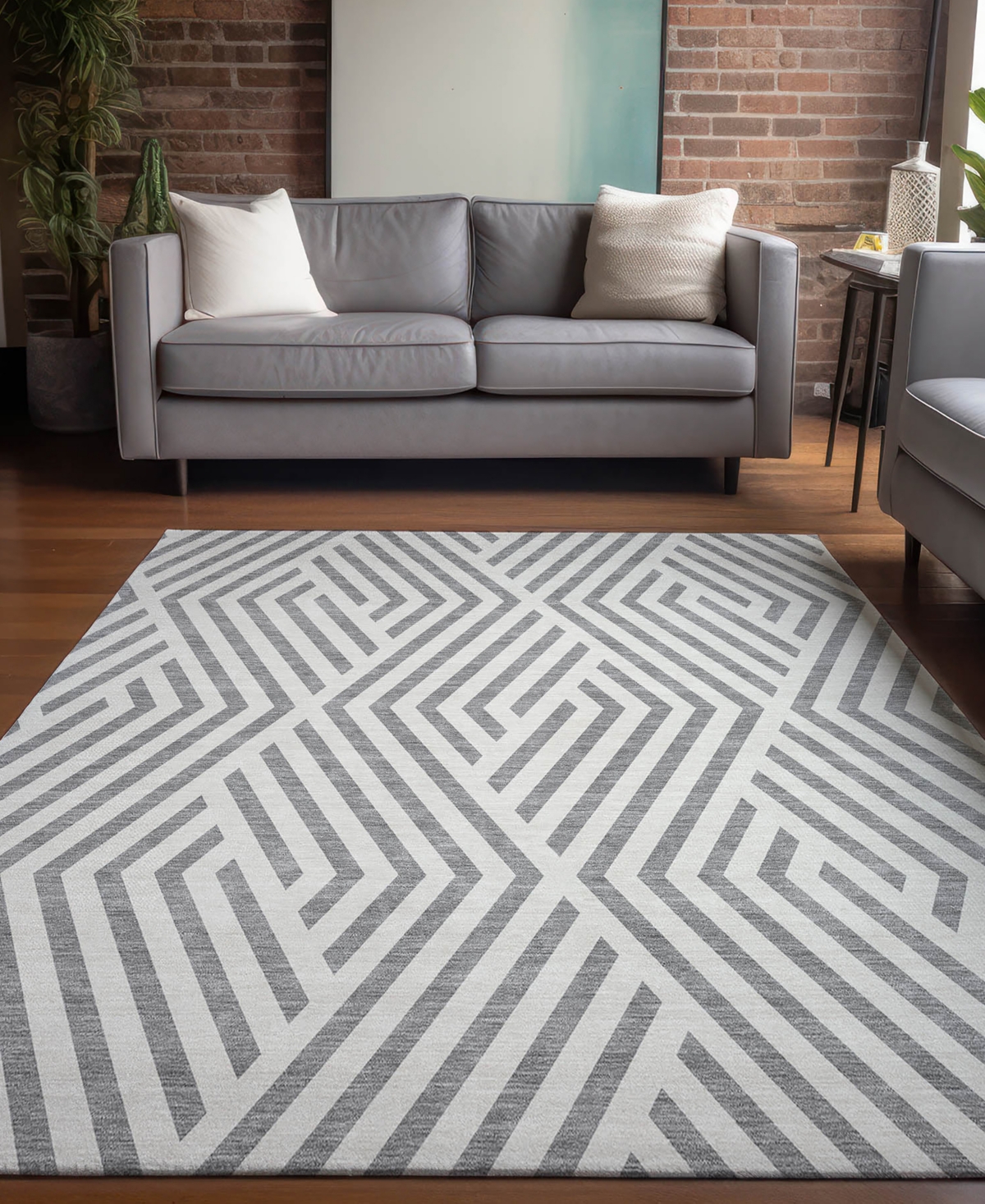 Shop Addison Chantille Machine Washable Acn550 10'x14' Area Rug In Gray