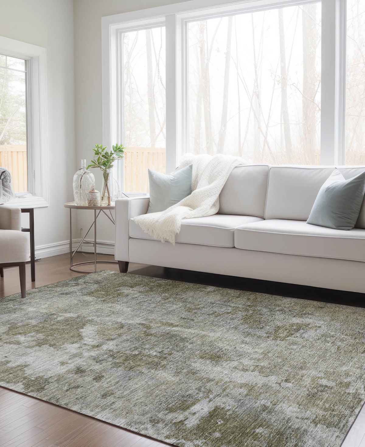 Addison Chantille Machine Washable Acn573 2'6x3'10 Area Rug In Beige