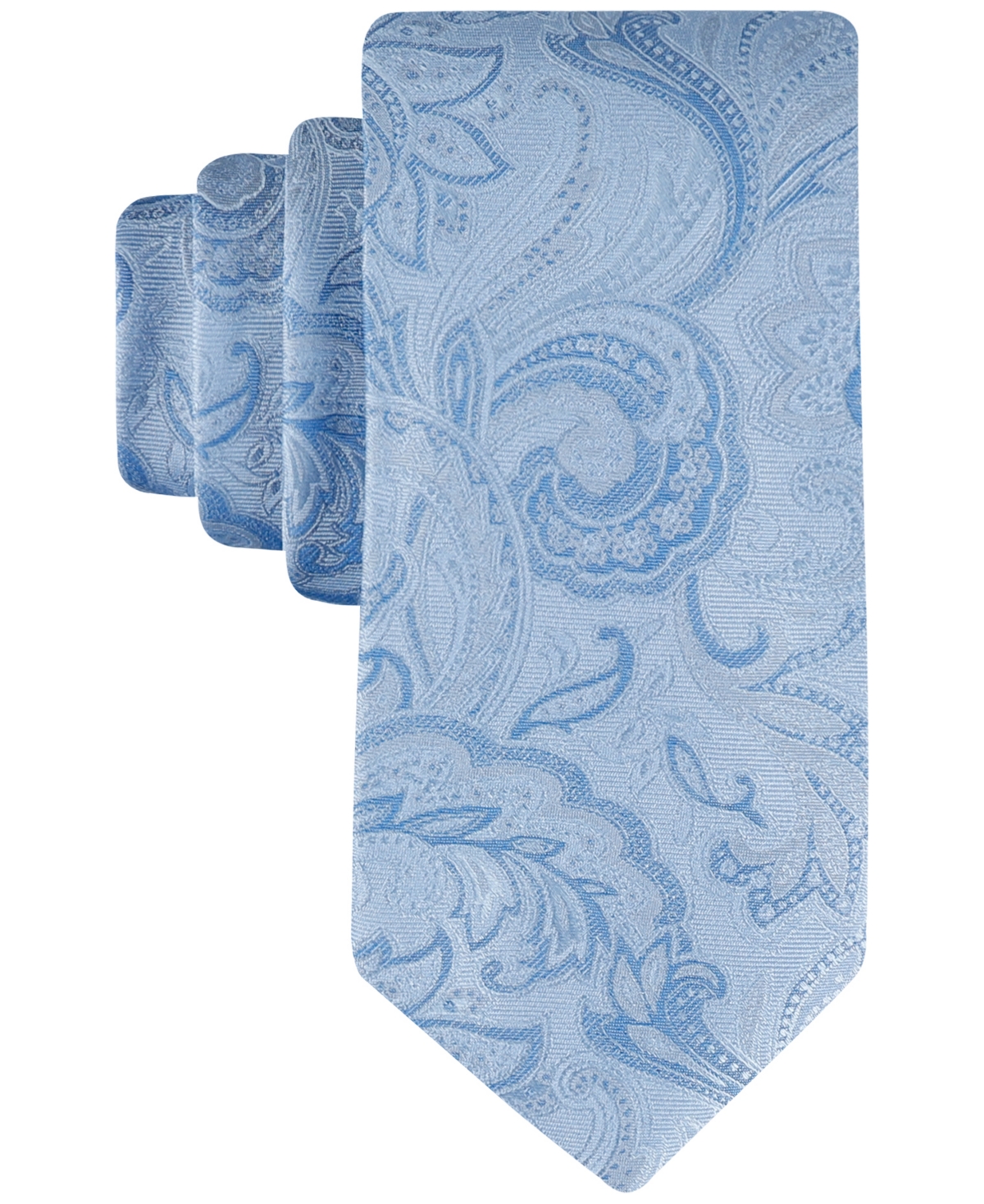 Shop Tommy Hilfiger Men's Tonal Paisley Tie In Light Blue