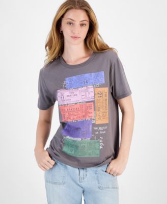 Love Tribe - Juniors' Cotton US Tickets Beatles T-Shirt