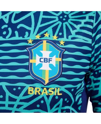 Men's Blue Brazil National Team 2024 Academy Pro Pre-Match Top