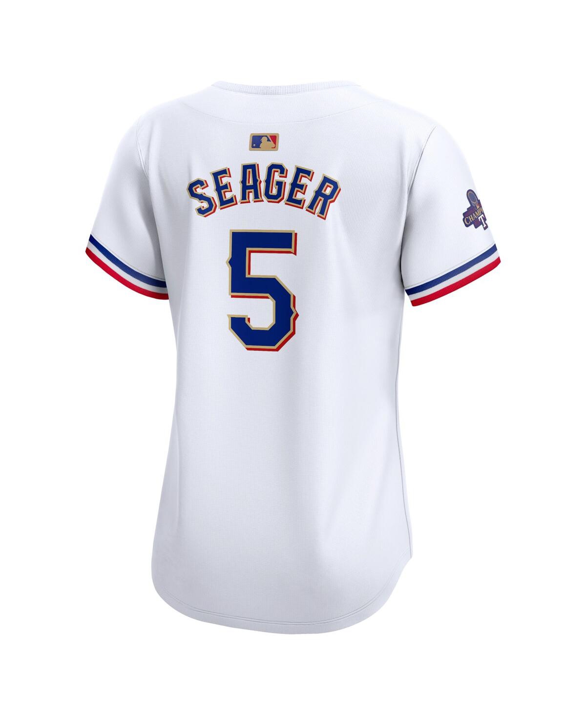 Nike Women's Corey SeagerTexas Rangers 2024 Gold Collection Limited Player Jersey - White