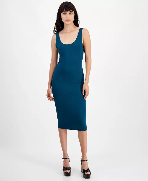 women's sleeveless midi bodycon dress, created for macy's