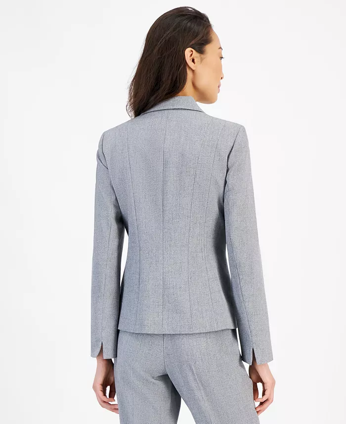 Women's Stretch Crepe One Button Blazer - thumbnail 10