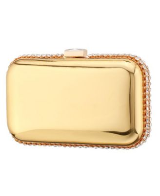 Metallic Minaudiere with Cystal Adorned Edge
