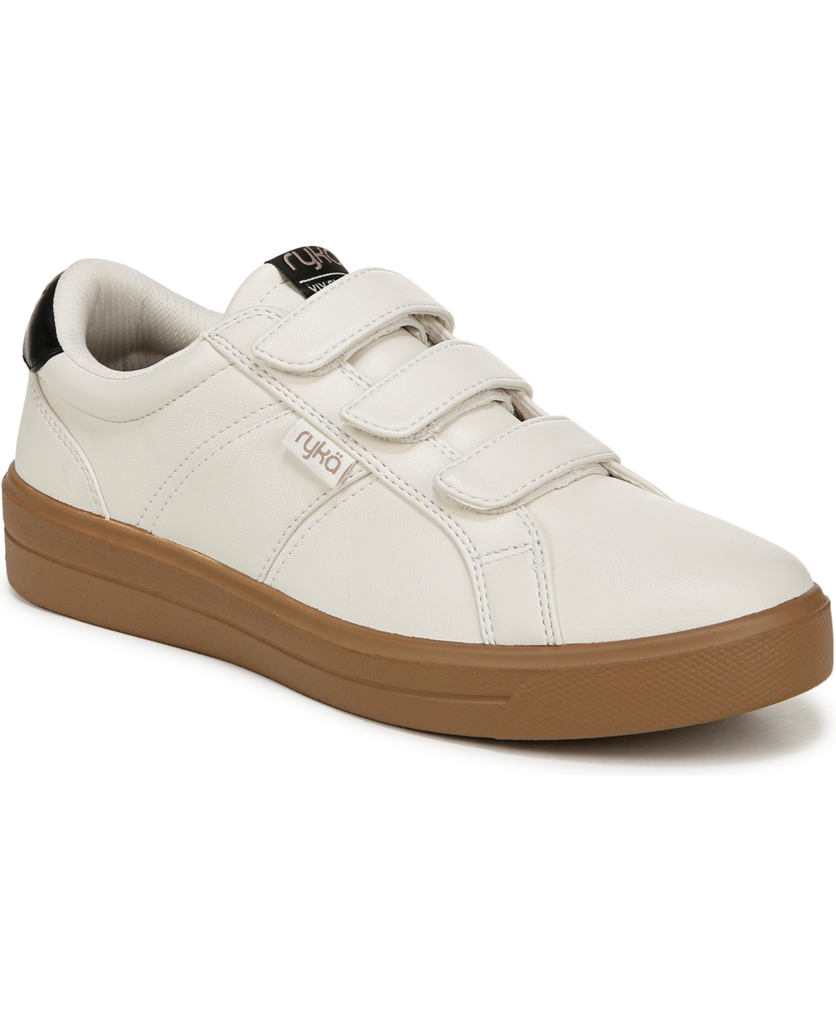 Ryka Women's Viv Classic 2 Sneakers -Black Faux Leather