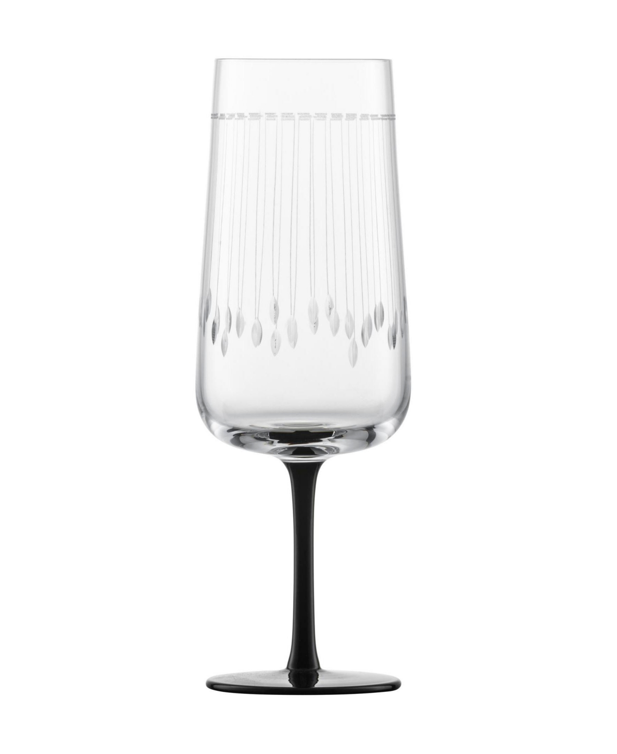 Zwiesel Glas Handmade Glamorous Champagne Flute 10.7oz In Transparent